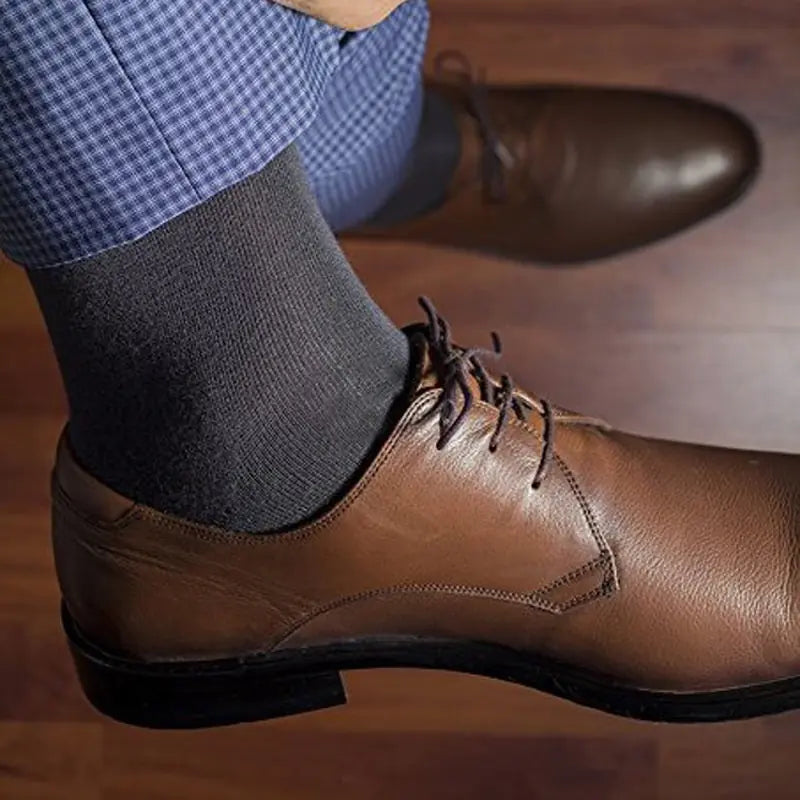 Black Breathable Business Dress Socks