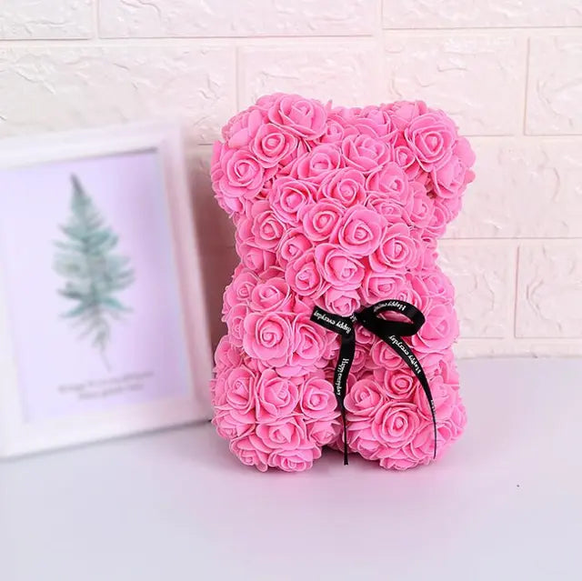 Artificial Rose Bear