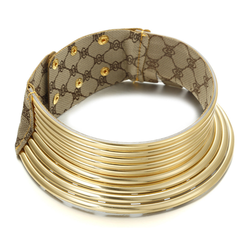 African exaggerated collar women necklace