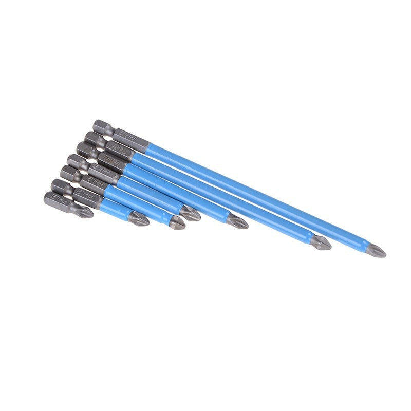 7 Pcs Ph2 Anti Slip Magnetic Cross Electric Drill Bits Screw Nozzle Taper Corrector 25Mm 50Mm 65Mm 70Mm 90Mm 127Mm 150Mm