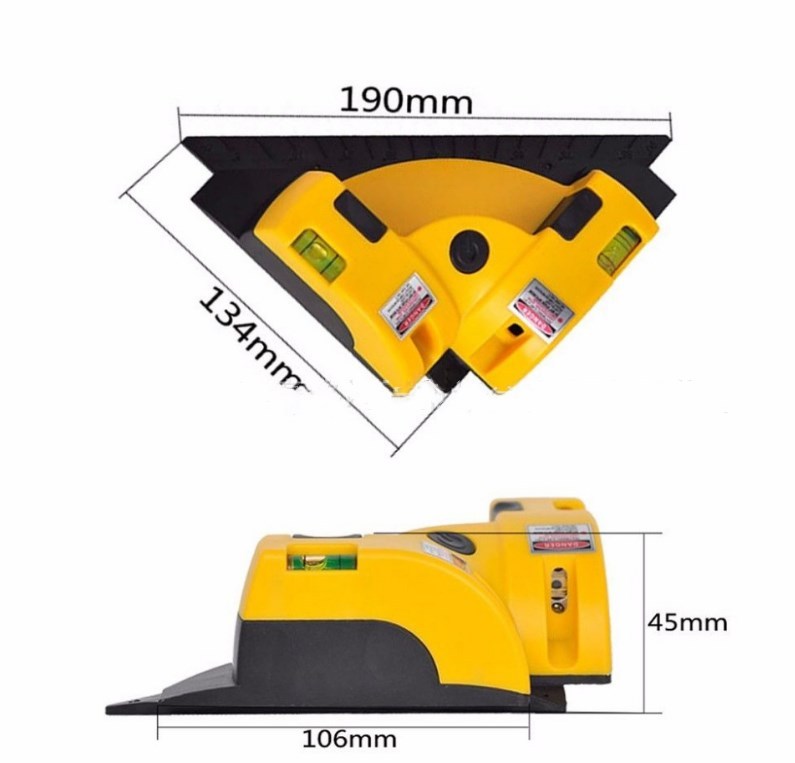 Laser laser level instrument Right angle ground line instrument 90 degree laser level ruler right angle laser level meter LV-01