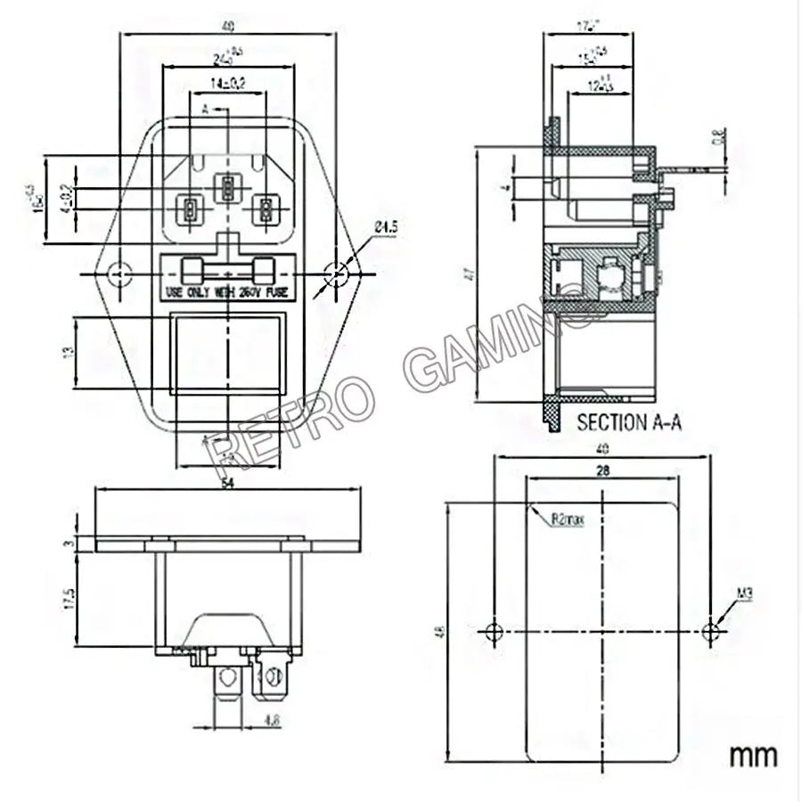 Switch Socket with Female Plug