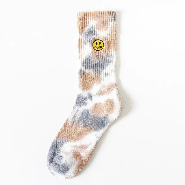 Embroidery Smile Face Socks