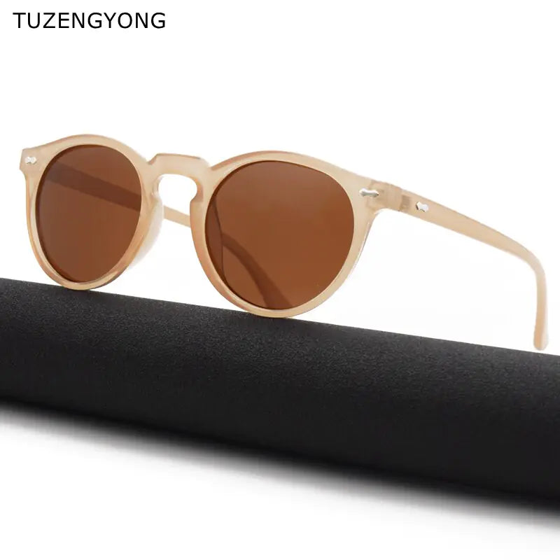 Designer Polarized Round Lens Sunglasses