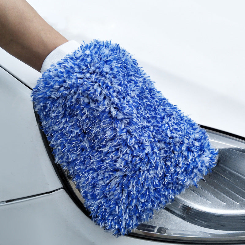 Clean car wash gloves