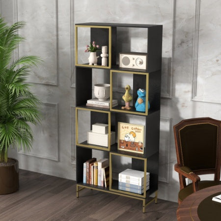 4-Tier Storage Shelves, Bookcase Display Storage Shelf Corner Shelf For Small Space, Living Room