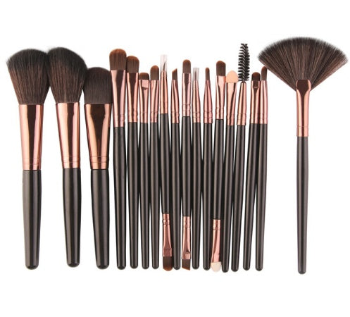 Cross border for MAANGE 18 make-up and brush suits with fan-shaped makeup tools to sell eBay hot sales