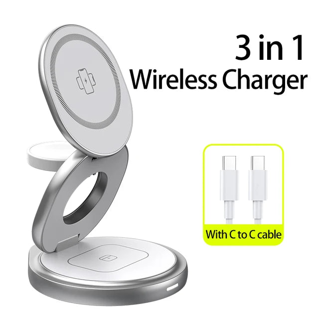 3 In 1 Metal Wireless Charger