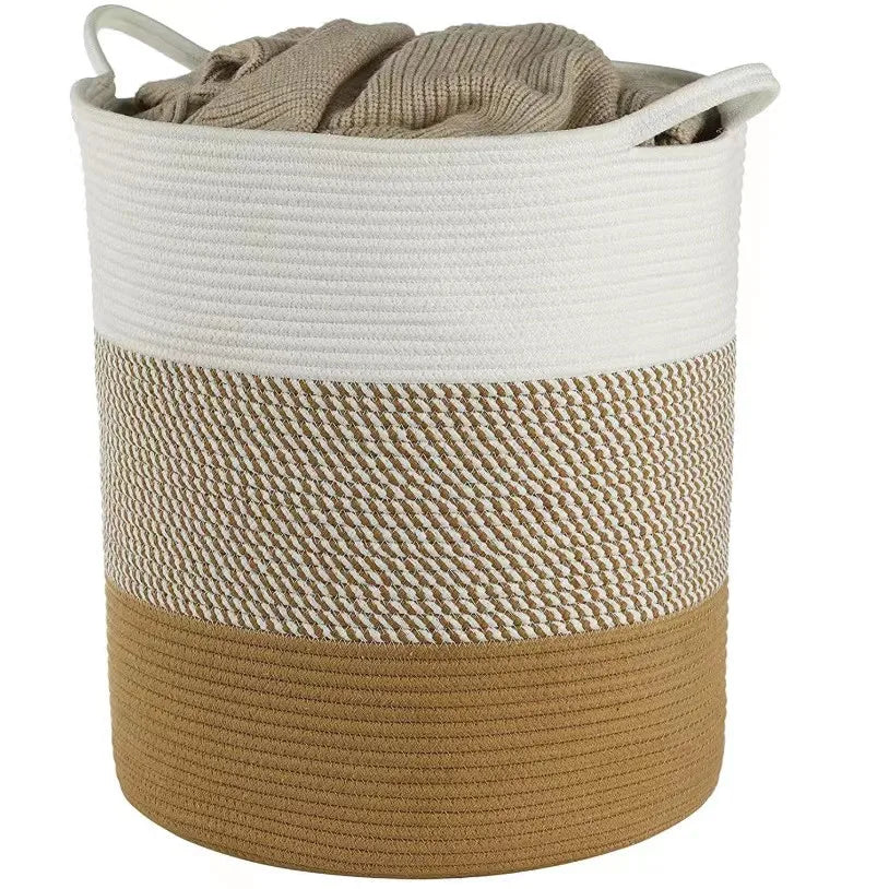 Thick Heavy Cotton Rope Laundry Bucket