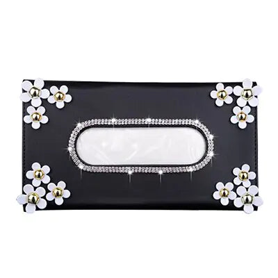 Car Crystal Paper Box with Chrysanthemum Crystal