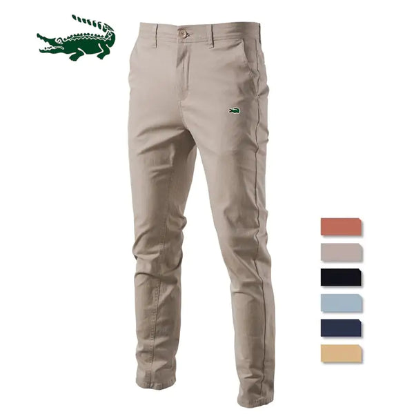 pantalones de hombre ajustados de color liso