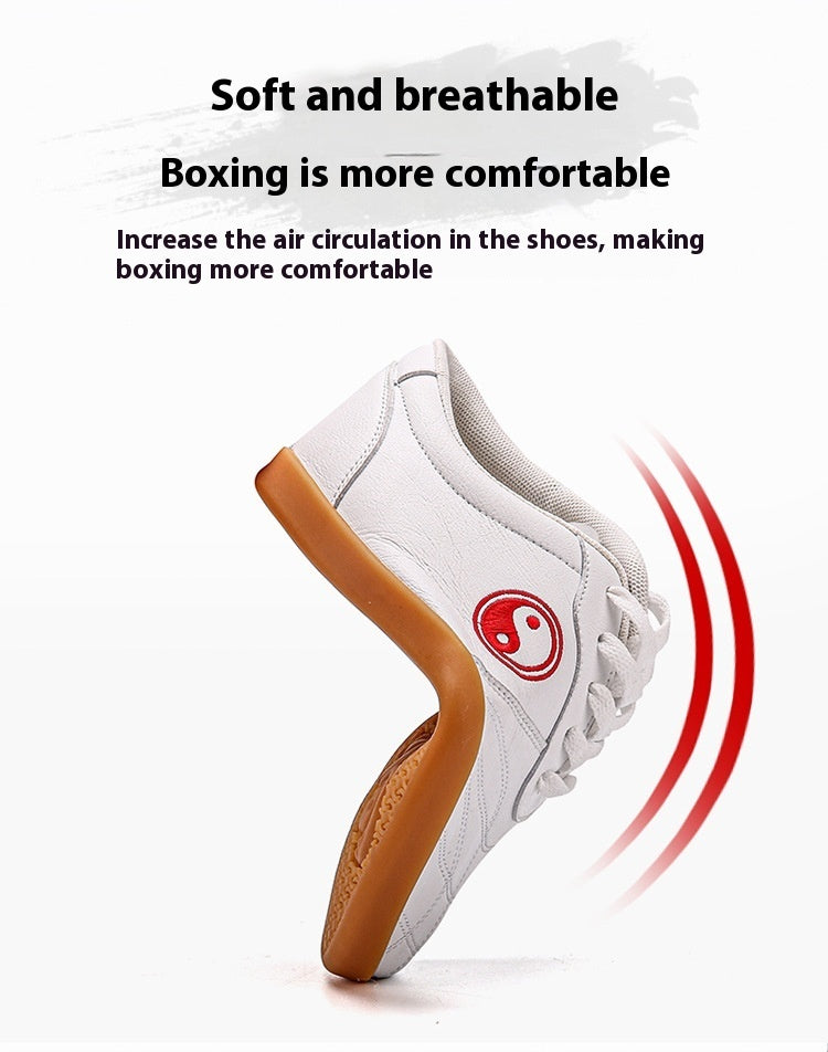 Men's Soft Bottom Lightweight Non-slip Breathable Martial Arts Practice Shoes
