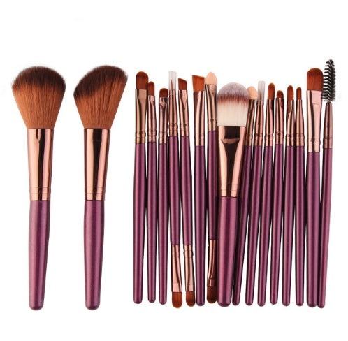 Cross border for MAANGE 18 make-up and brush suits with fan-shaped makeup tools to sell eBay hot sales