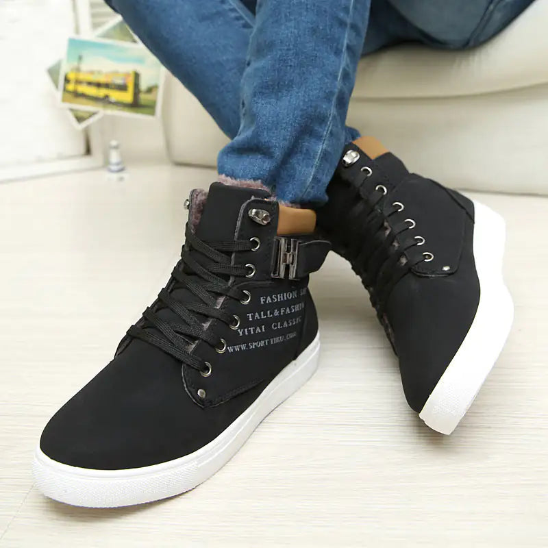 Hot Men Shoes Fashion Warm Fur Winter Men Boots