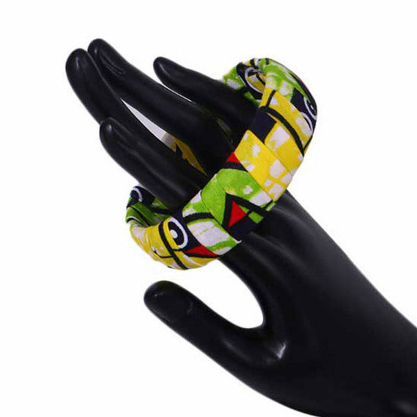 Pulsera de estilo étnico africano, joyería de Ankara, África