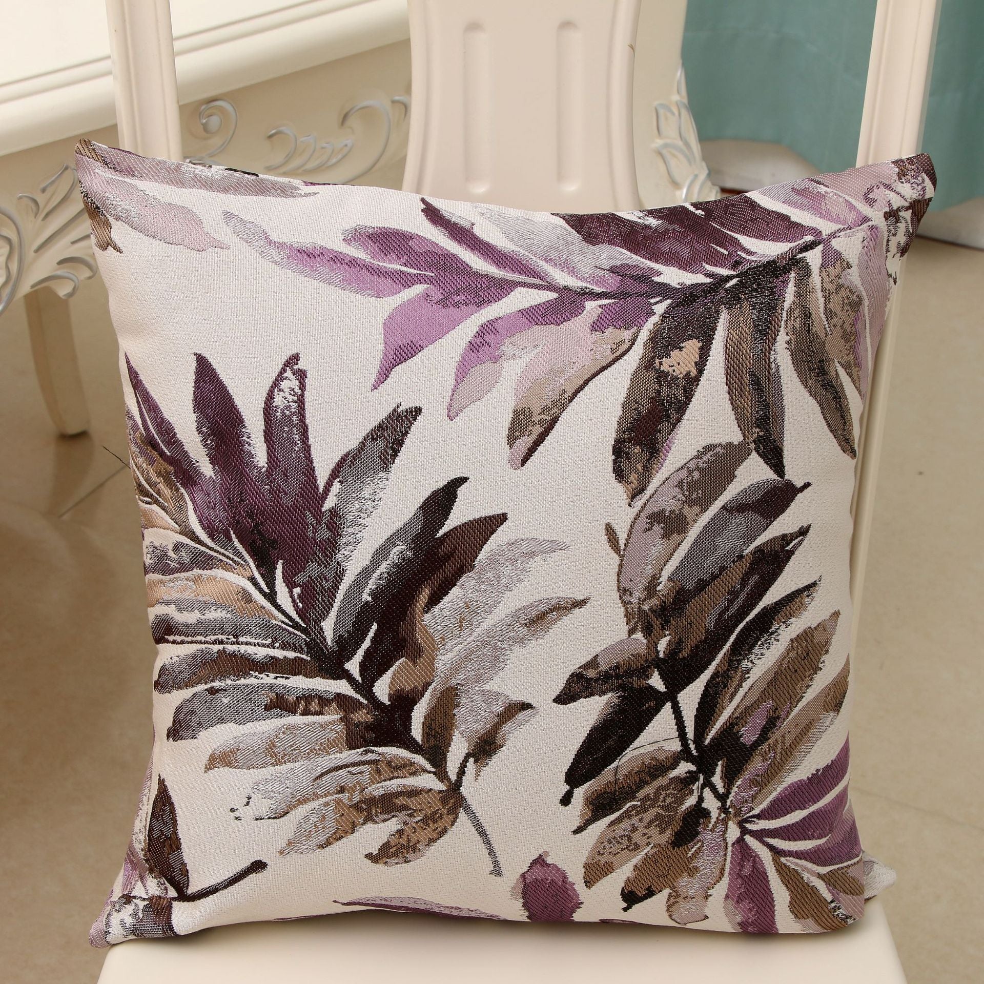 Colorful leaf pillowcase