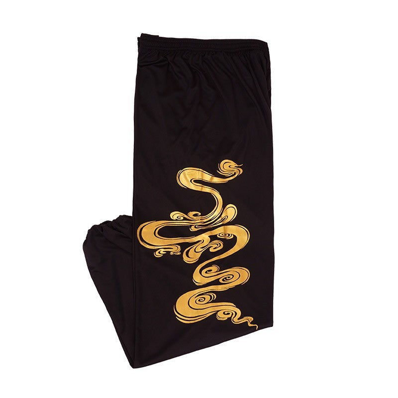 Pantalones de entrenamiento de artes marciales, pantalones holgados de tai chi para mujeres y hombres.