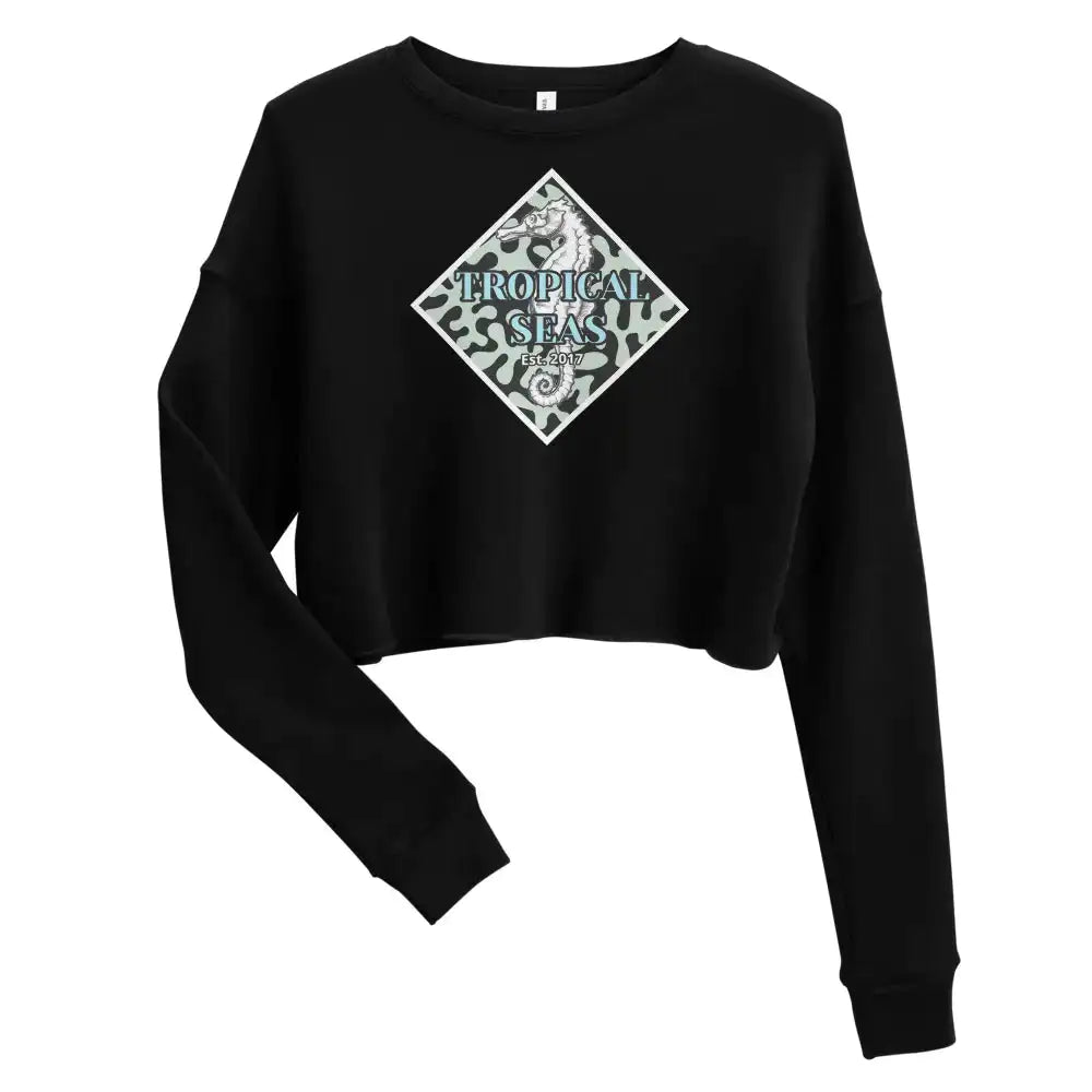 Women's Seahorse Crop-Top Sweatshirt