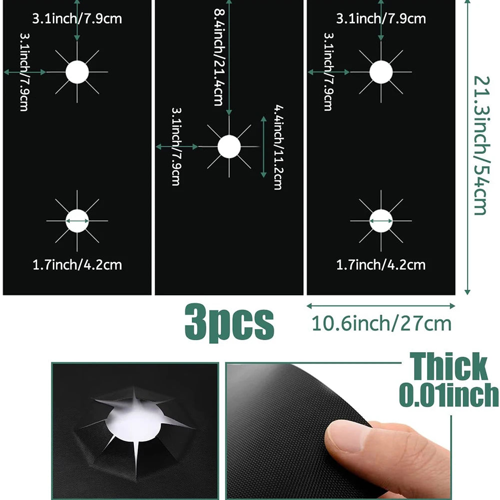 5-Hole Gas Stove Pad Protective Cover Set