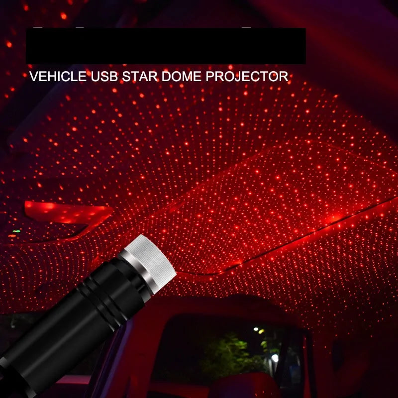 Proyector de atmósfera USB LED Starlight para automóviles y decoración del hogar