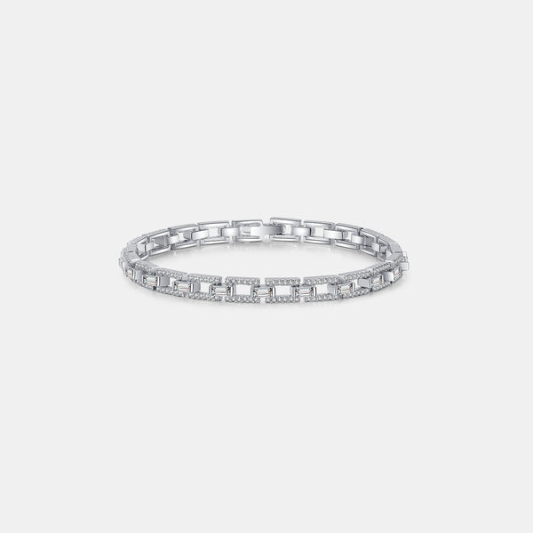 3.2 Carat Moissanite 925 Sterling Silver Bracelet