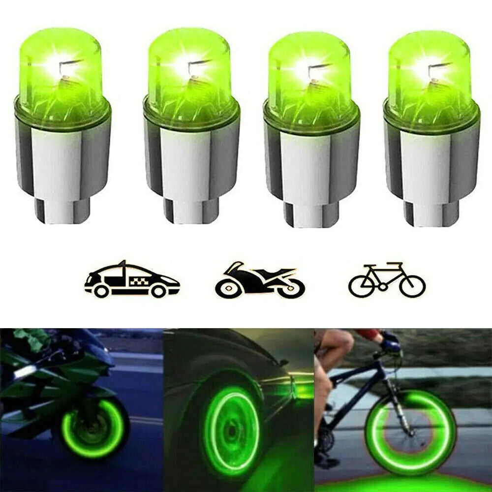 Tire Air Valve Stem LED Light Cap Cover