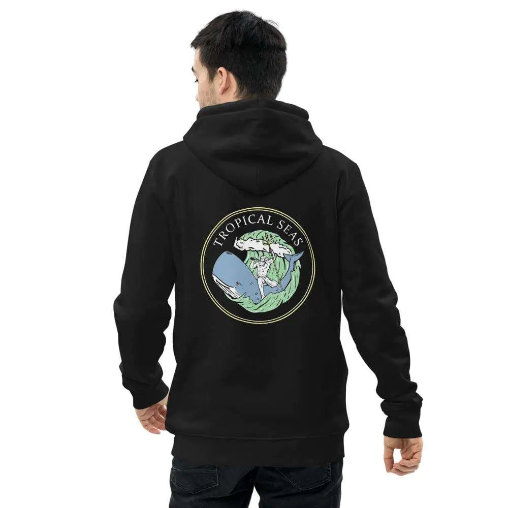 Neptune’s Whale Ride Unisex essential eco hoodie