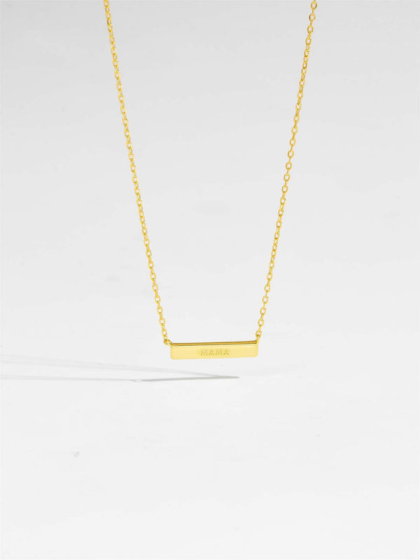 925 Sterling Silver Bar Necklace