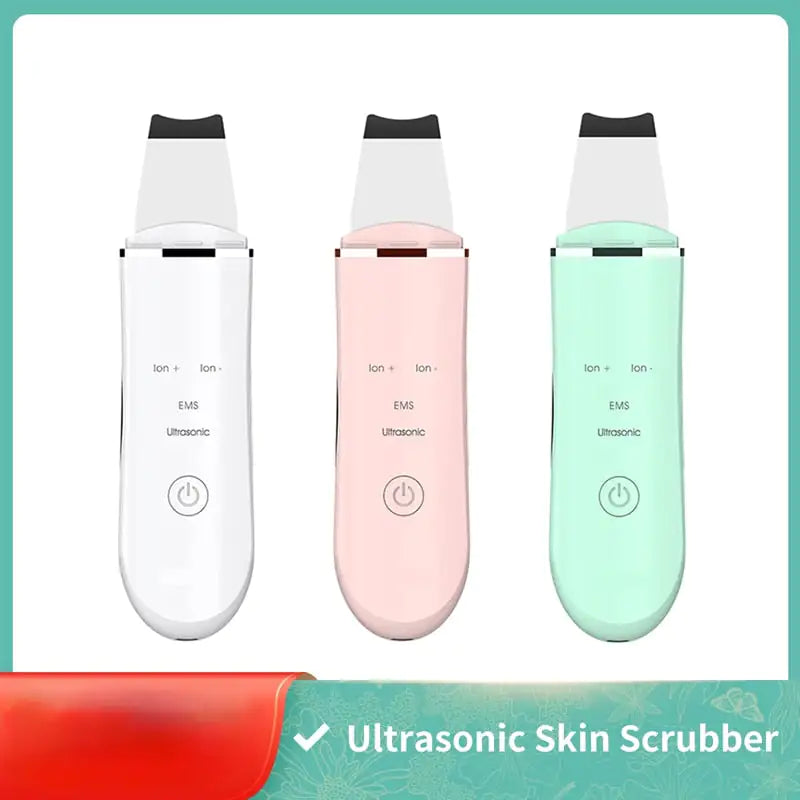 Ultrasonic Skin Scrubber Facial Cleaner