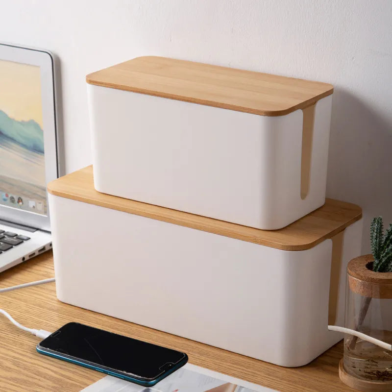 Wooden Cable Storage Box