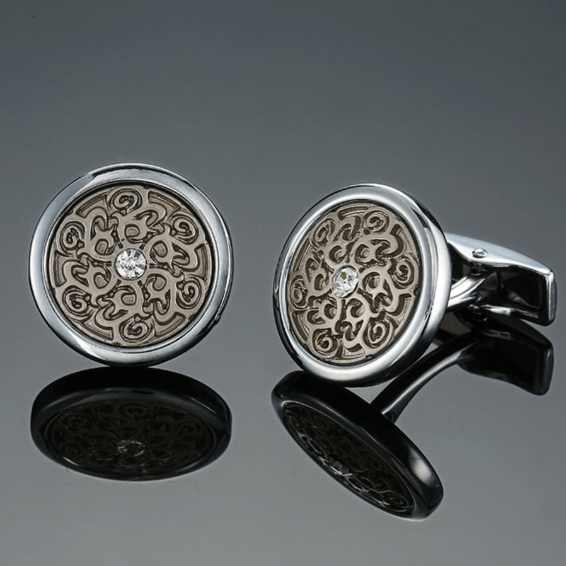 Men's French Retro Pattern Cufflinks