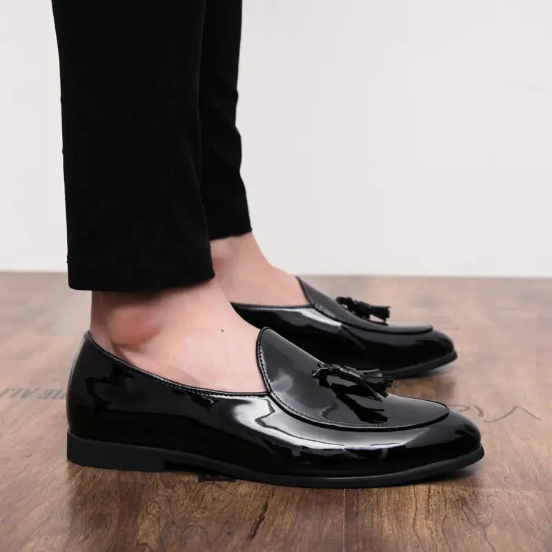 il Lussone - Italian Style Patent Leather Loafers for Men