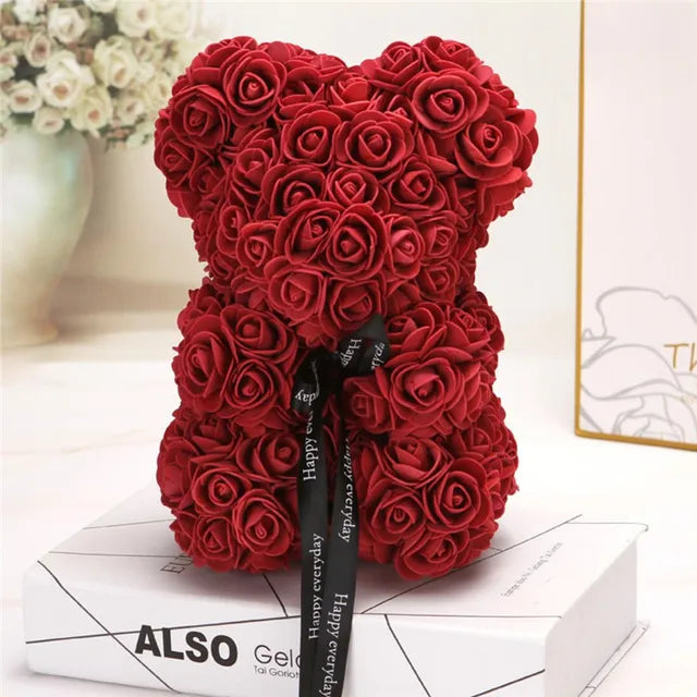 Artificial Rose Bear