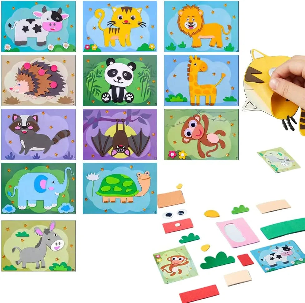 3D Sticker Puzzles - 12 Sheets