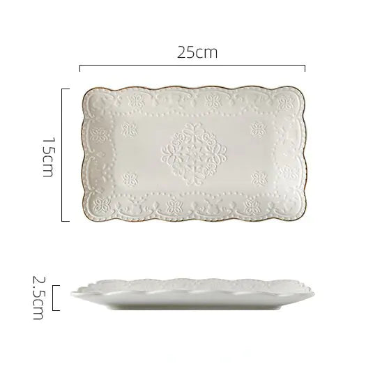 European Luxury Dinner Plates