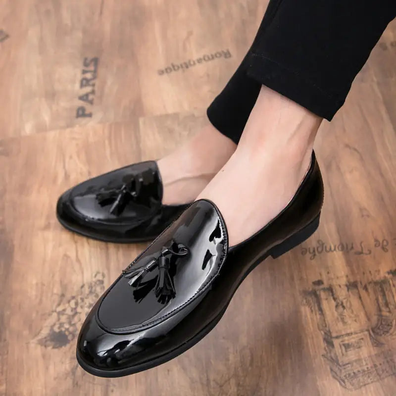 il Lussone - Italian Style Patent Leather Loafers for Men