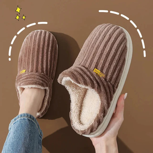 Pantuflas de piel cálidas