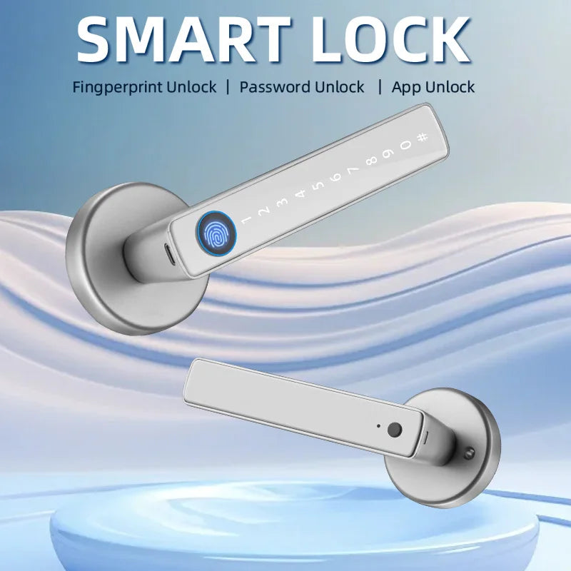 Smart Fingerprint Door Lock Handle