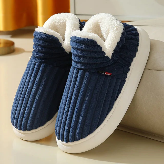 Pantuflas de piel cálidas