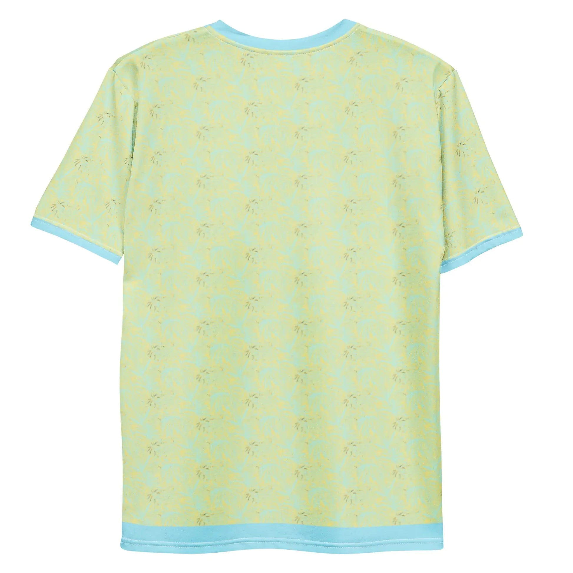 Men's Tropical Blue and Yellow Hawaiian T-shirt