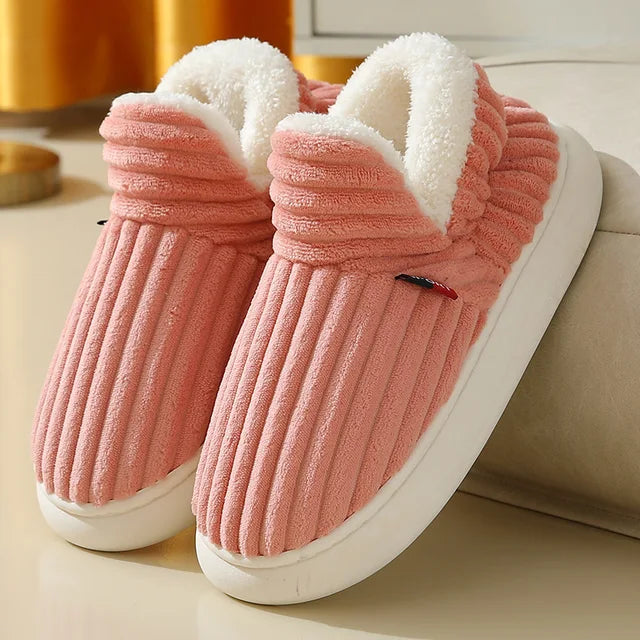 Pantuflas de piel cálidas