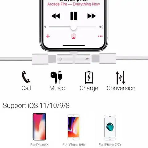 IPhone Charge and Audio Adaptor