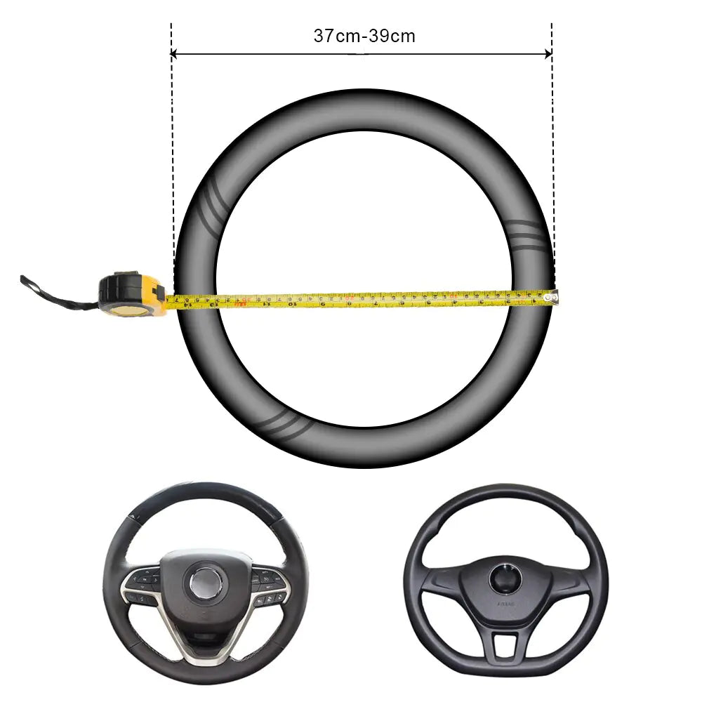 Cubierta del volante del coche de fibra de carbono