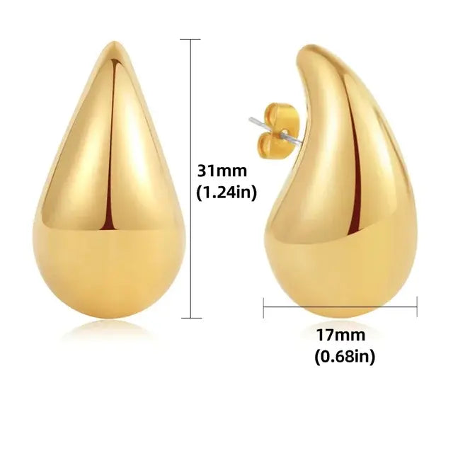 Thick Drop Earrings