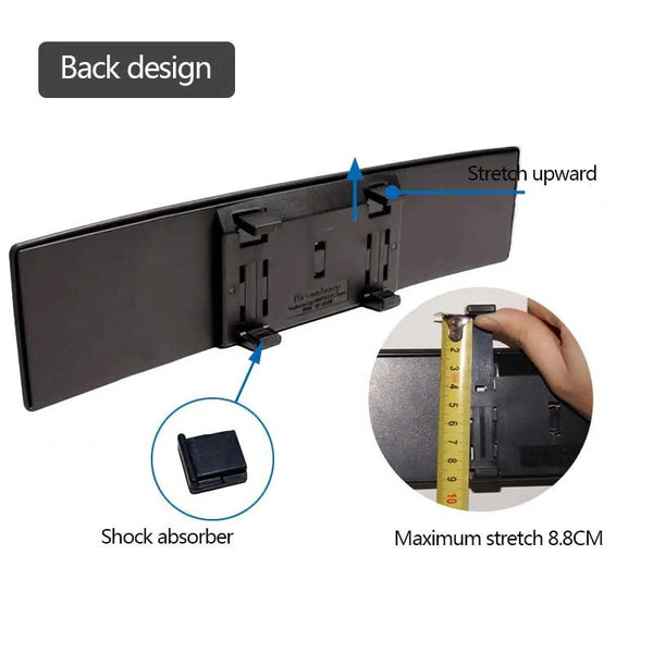 Espejo retrovisor gran angular antideslumbrante interior del coche