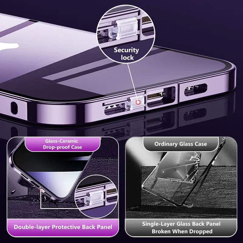 Anti-Peep Privacy Magnetic Adsorption Case