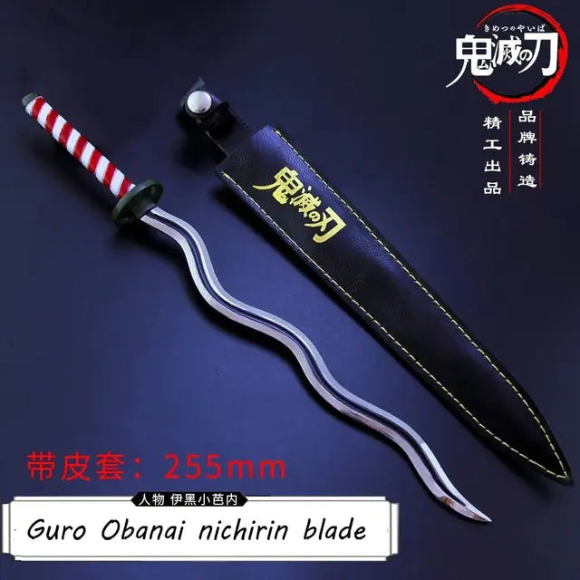 Demon Slayer 9pcs Sword Agatsuma Zenitsu Nichirin Blade Katana Sword