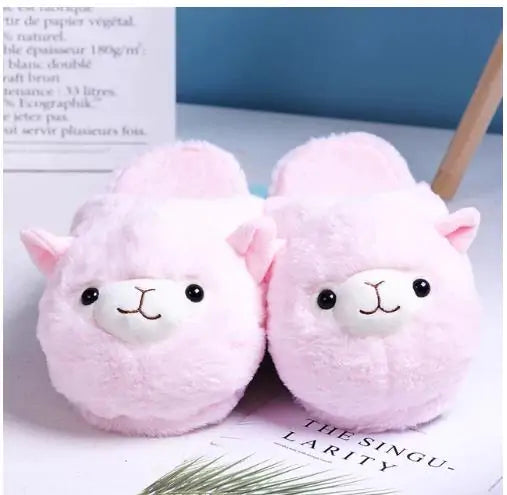 Fluffy Alpaca Slippers