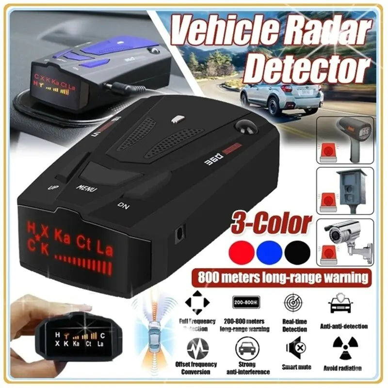 Detector electrónico de radar para coche V7