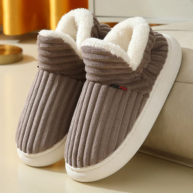 Pantuflas de piel cálidas